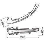 Osram Dynamischer LED Spiegelblinker Seat Leon 5F, Ibiza KJ, Arona KJ - Black Edition 9