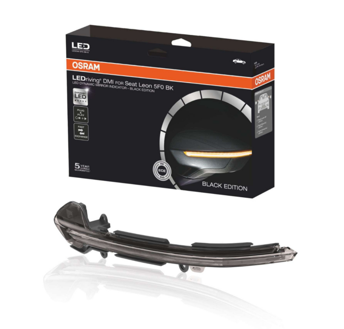 Osram Dynamischer LED Spiegelblinker Seat Leon 5F, Ibiza KJ, Arona KJ - Black Edition(1)